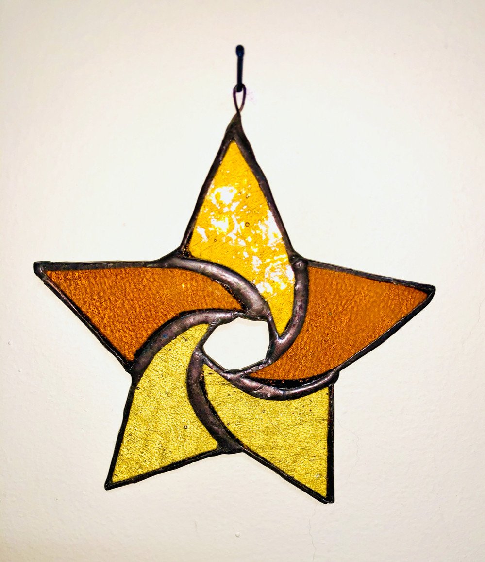 Stelle di Natale in vetro Tiffany - immagine 3