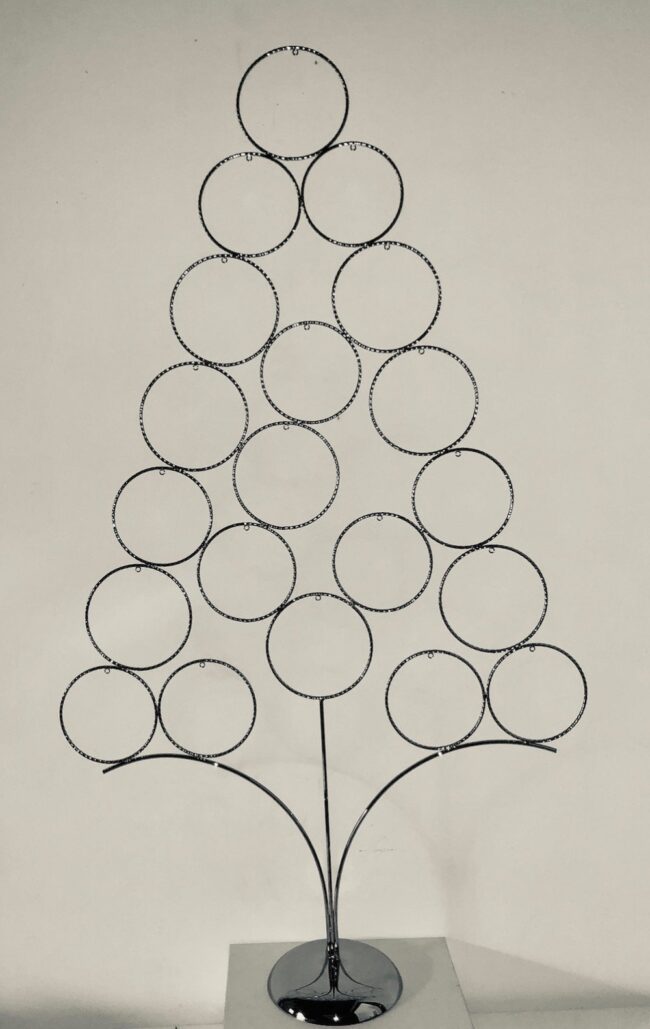 Albero di Natale in ferro cromato
