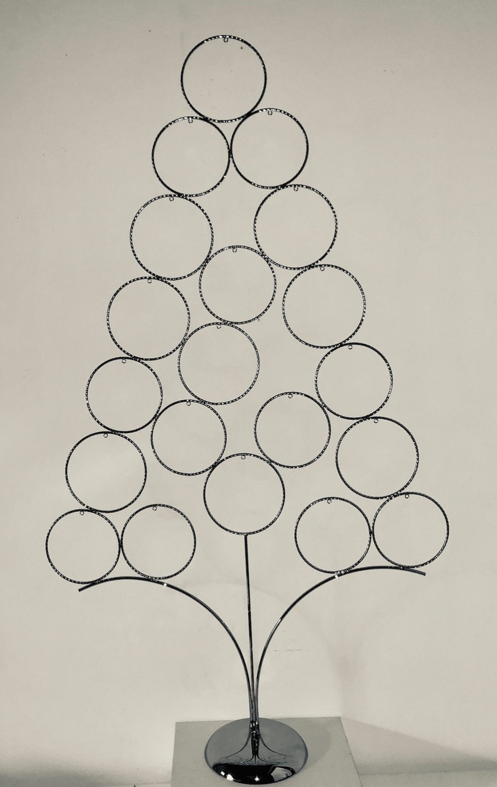 Albero di Natale in ferro cromato