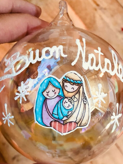Pallina Nataliza con Natività