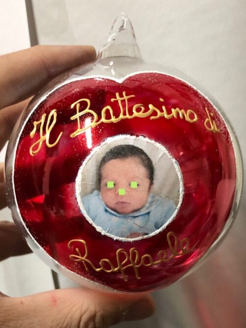 Bomboniera o segnaposto per battesimo personalizzabile