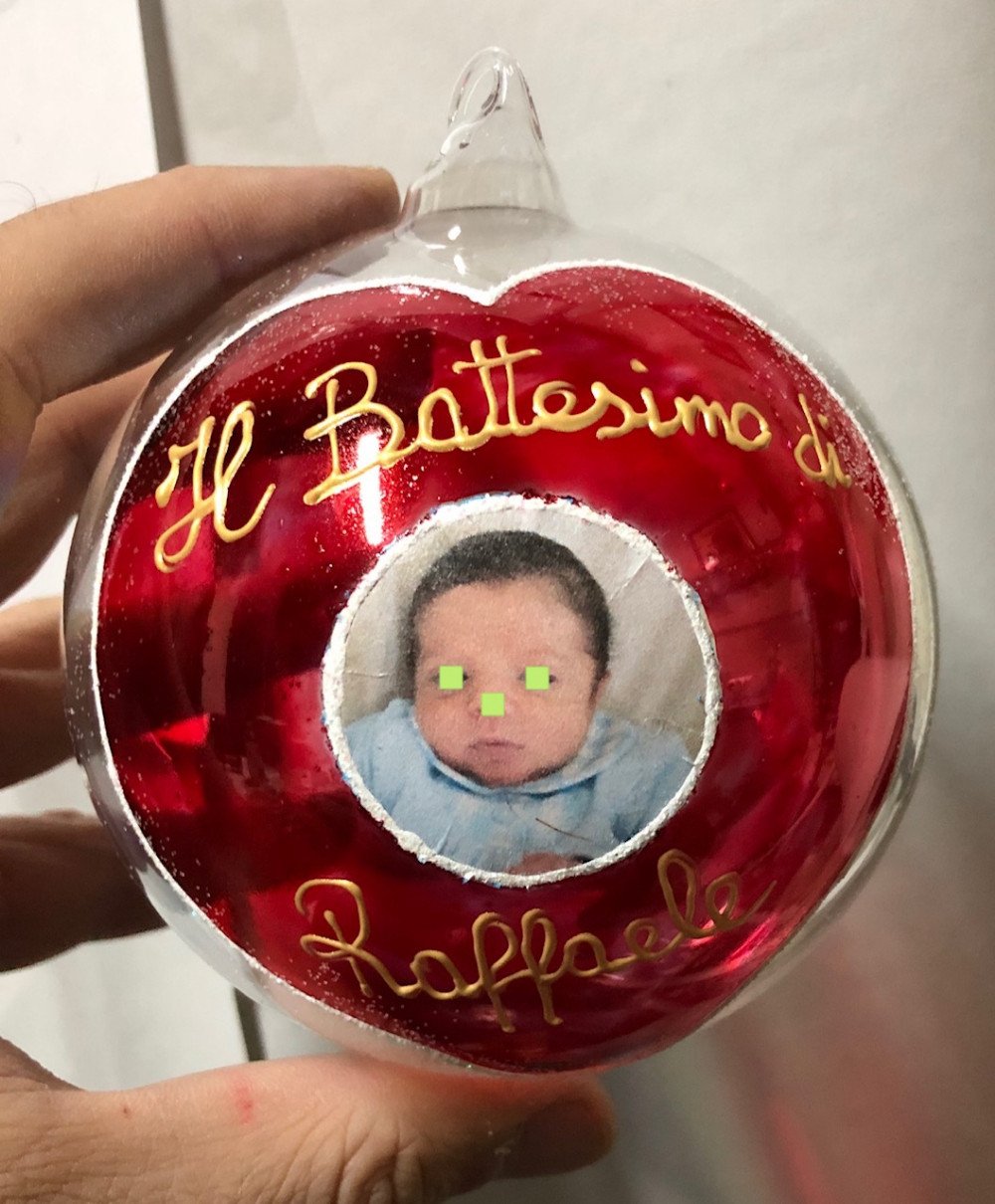 Bomboniera o segnaposto per battesimo personalizzabile
