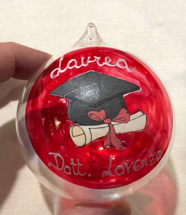 Bomboniera o segnaposto per festa di laurea personalizzabile