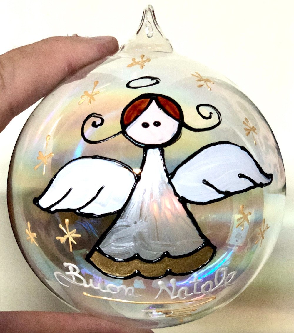 Pallina di Natale con Angelo