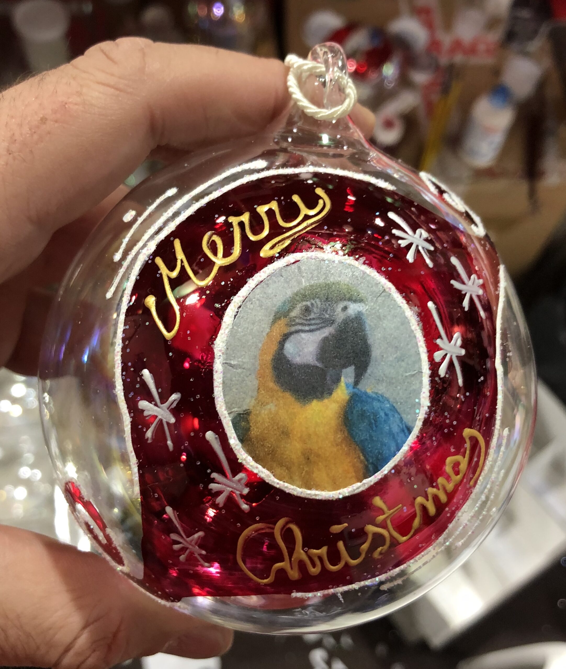 Pallina di Natale in vetro con gatto o cane, personalizzabile. - immagine 2