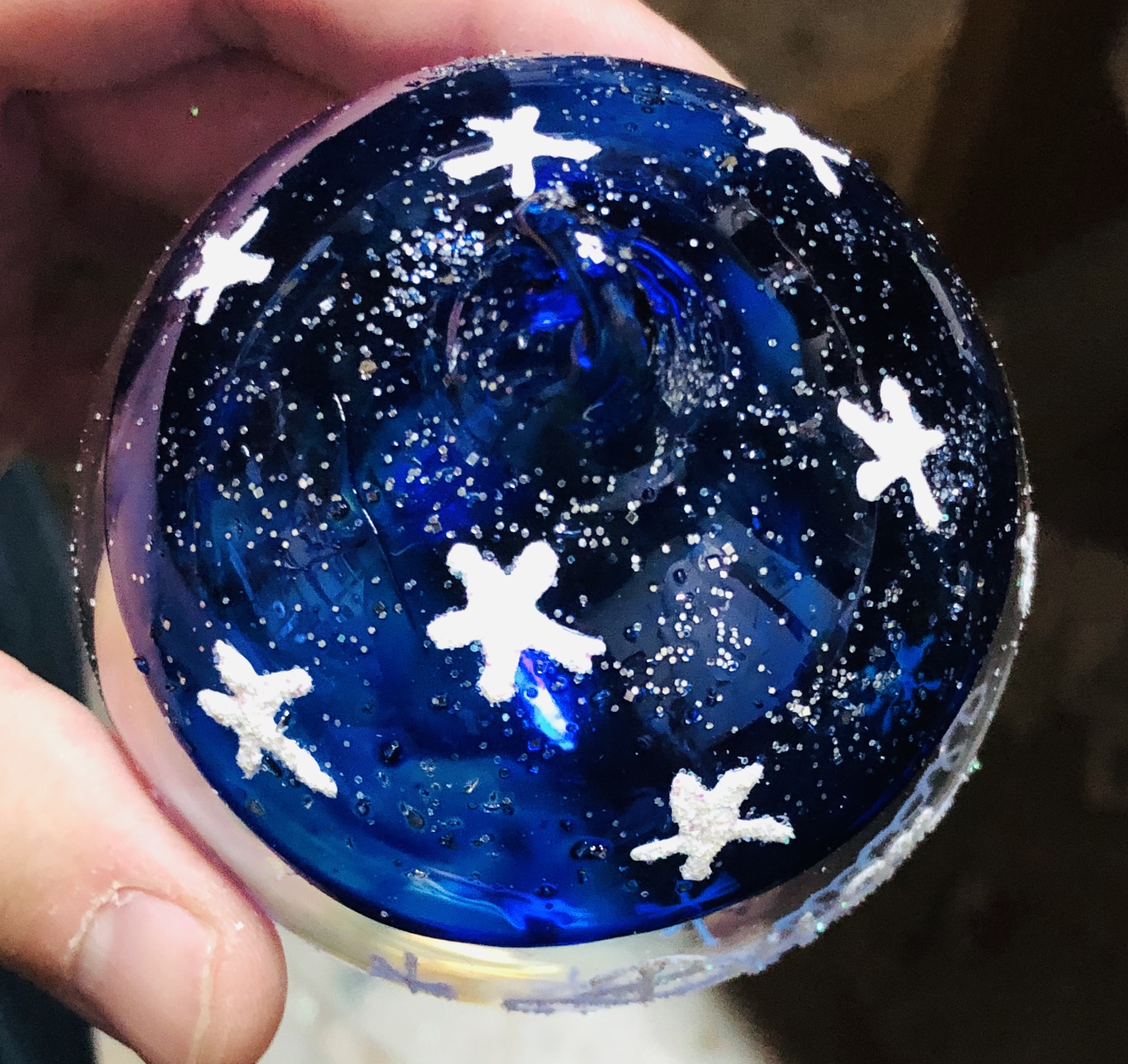 Pallina di Natale in vetro personalizzabile con scritta - immagine 2