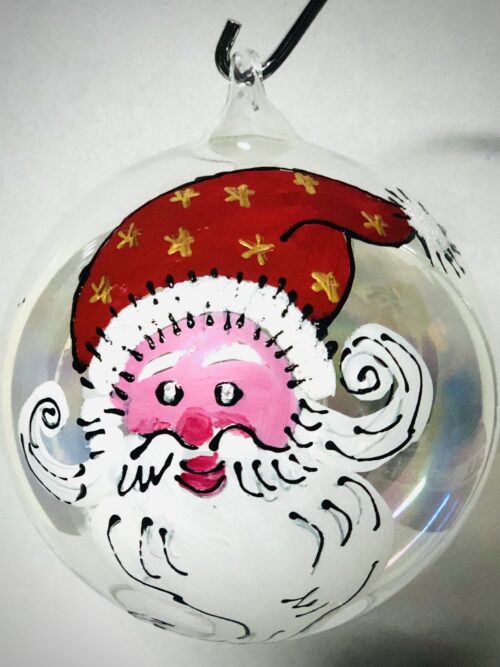 Pallina Natalizia con Babbo Natale + personalizzazione.