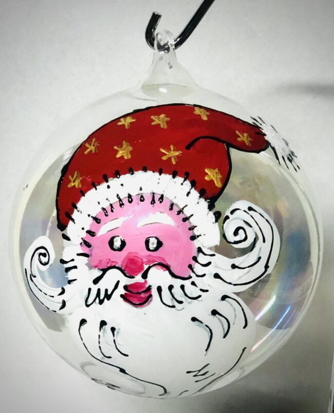 Pallina Natalizia con Babbo Natale + personalizzazione.