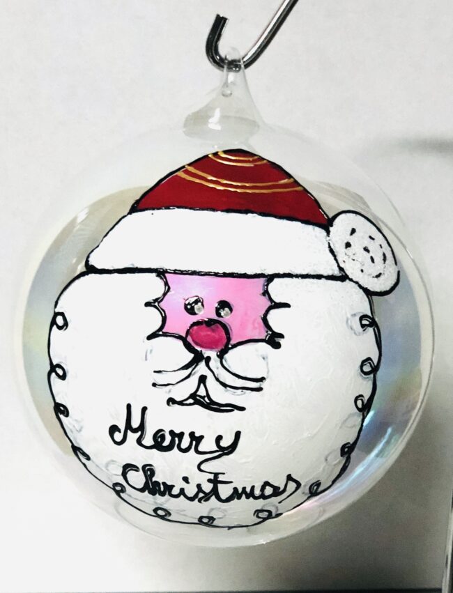 Pallina Natalizia con Babbo Natale + personalizzazione