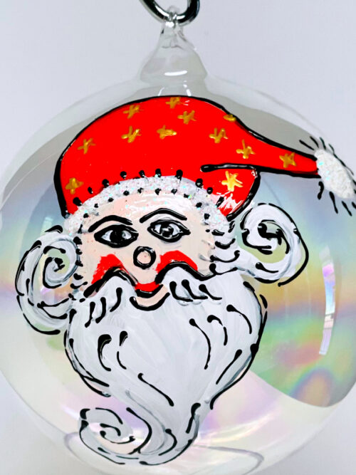 Pallina Natalizia con Babbo Natale + personalizzazione.