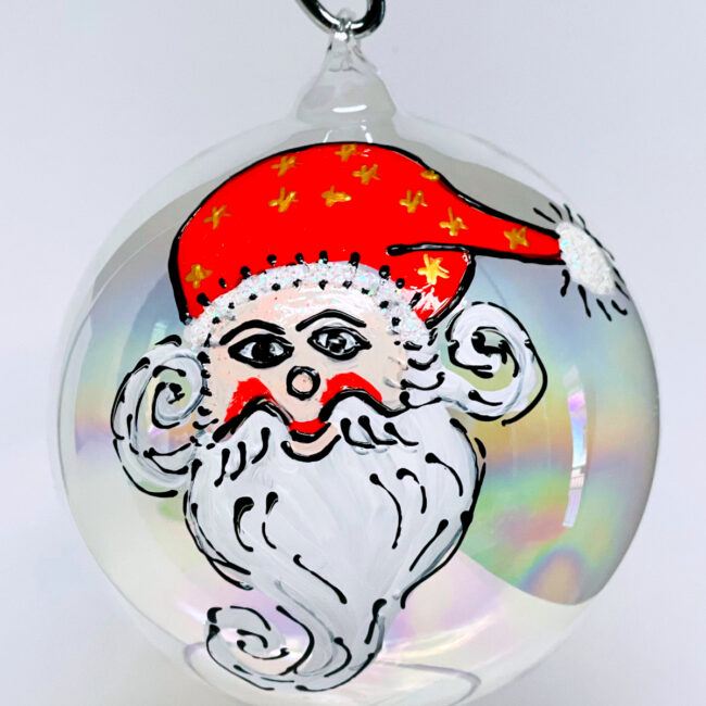 Pallina Natalizia con Babbo Natale + personalizzazione.