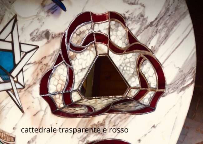 Centrotavola natalizio in vetro Tiffany - immagine 4