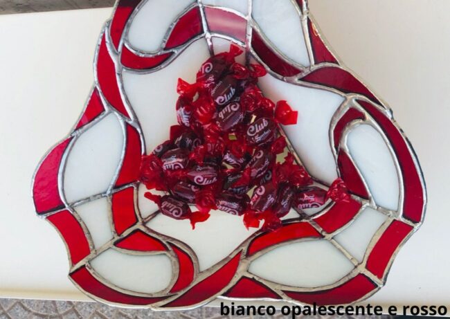 Centrotavola natalizio in vetro Tiffany - immagine 3