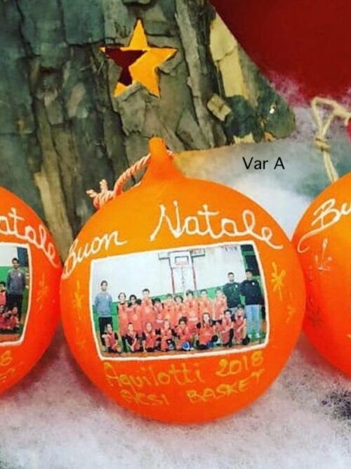 Pallina di Natale in vetro trasparente decorata " come vuoi tu".