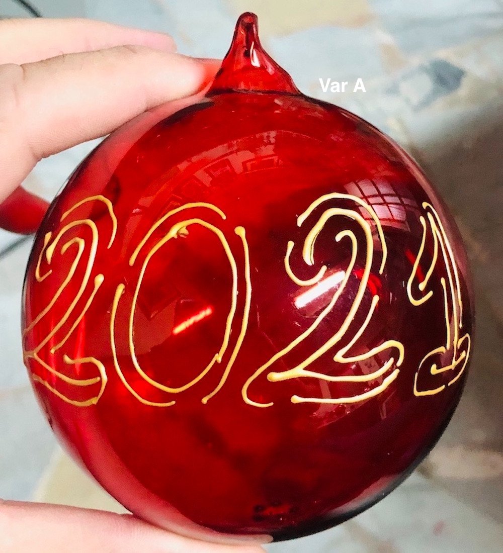 Pallina di Natale/Segnaposto per il Capodanno, 2021 ...