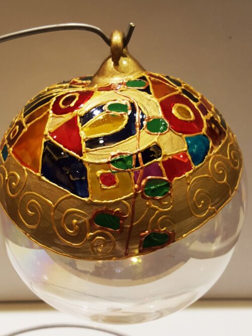 Pallina di Natale in vetro personalizzabile, Klimt
