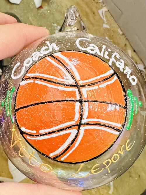 Pallina Natalizia personalizzata a tema Basket