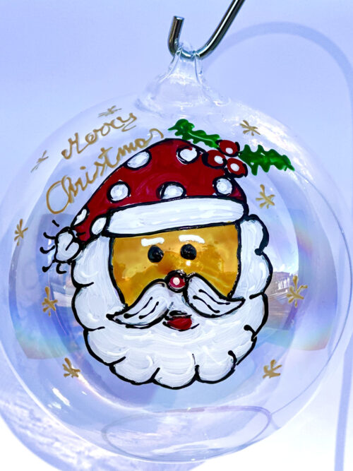 Pallina Natalizia con Babbo Natale 2 + personalizzazione.