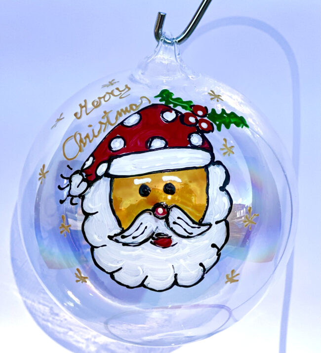 Pallina Natalizia con Babbo Natale 2 + personalizzazione.